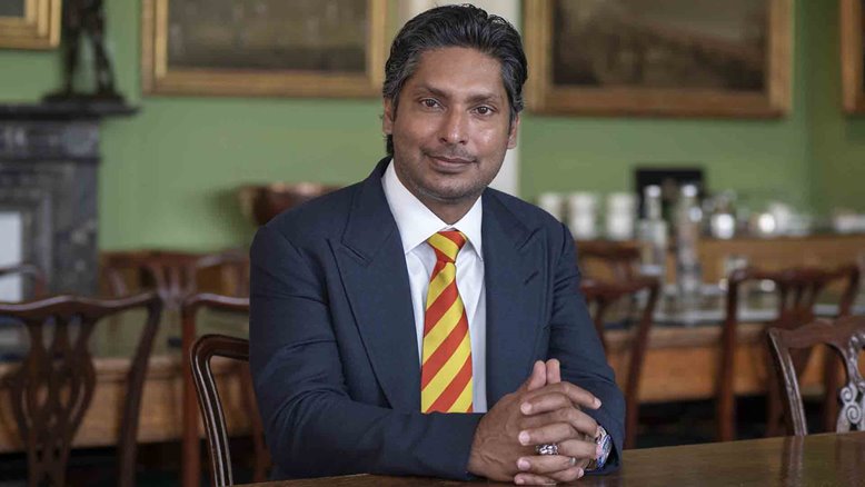 Kumar Sangakkara in the Lord's Pavilion