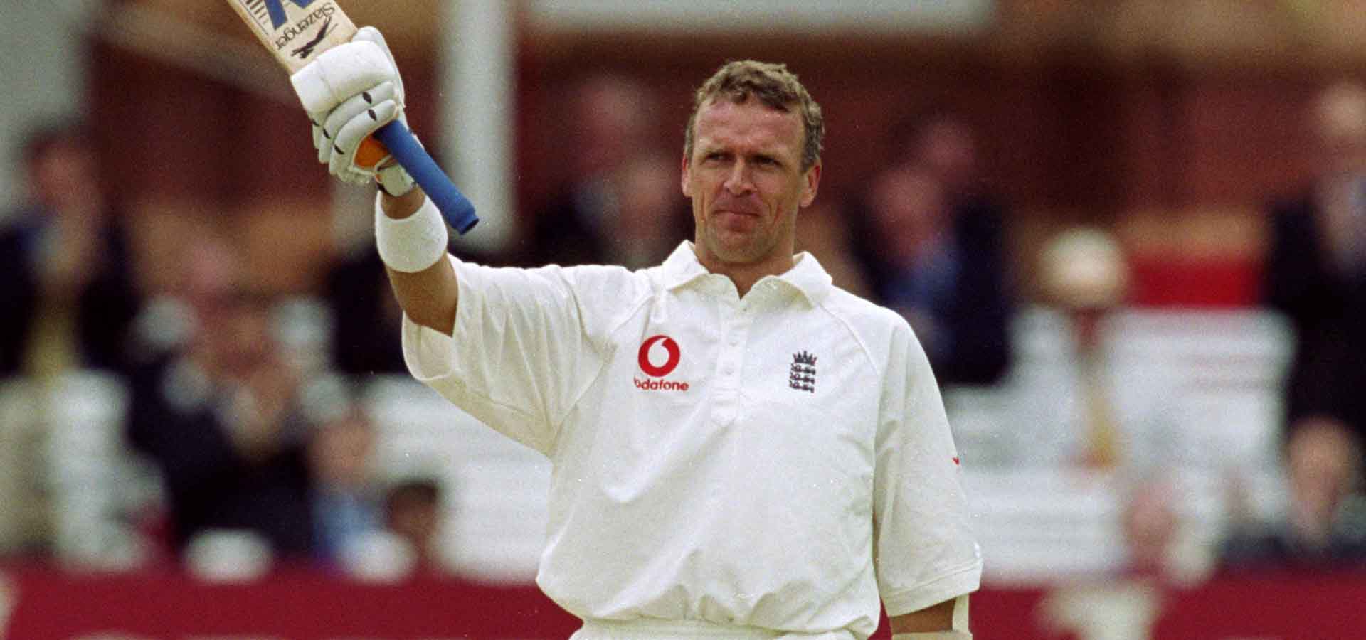 Alec Stewart scores a century at Lord's